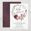 Search for wreath baby shower invitations Blush pink