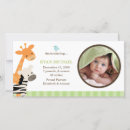 Search for safari birth announcement cards New baby