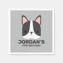 Search for bulldog napkins Girl