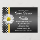 Search for black and yellow sweet 16 invitations Summer