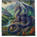 Search for dragon shower curtains Animal