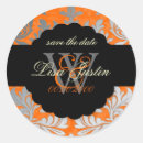 Search for orange damask stickers Silver