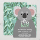 Search for koala birthday invitations Two wild