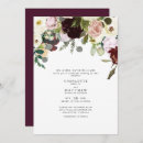 Search for dusty rose and burgundy wedding invitations Modern