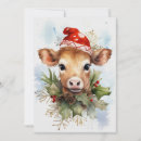 Search for cow christmas invitations Winter