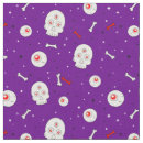 Search for halloween skull fabric Purple