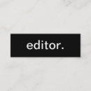 Search for newspaper business cards Editor