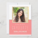 Search for coral graduation invitations Trendy