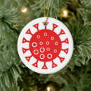 Search for covid christmas tree decorations Red