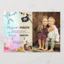 Search for mermaid and pirate invitations Under the sea