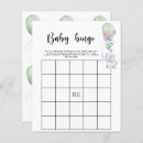 Search for elephant baby shower bingo Watercolor