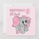 Search for baby girl birthday cards Elephant