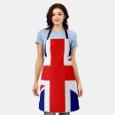 Search for union jack flag aprons Red