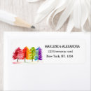 Search for gay wedding return address labels Colourful