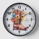 Search for cowboy boot clocks Flowers