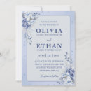 Search for blue scroll invitations Traditional