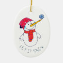 Search for let it snow christmas tree decorations Red