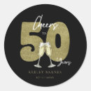 Search for cheers to 50 years stickers Adult birthday party