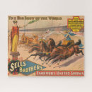 Search for vintage circus puzzles Retro