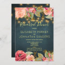 Search for dusty blue floral rehearsal dinner invitations Roses