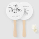 Search for circle fans wedding wedding programs Black and white