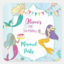 Search for mermaid birthday stickers Mythical
