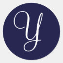 Search for monogram wedding envelope seals Blue