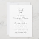 Search for wreath rehearsal dinner invitations Elegant