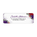 Search for red and purple return address labels Floral