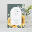 Search for teal sunflower invitations Eucalyptus