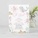 Search for sea baby girl shower invitations Whale