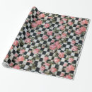 Search for pink and black wrapping paper Roses
