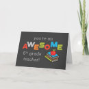 Search for sixth grade cards Teacher appreciation