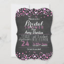 Search for chalk bridal shower invitations Pink
