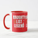 Search for naughty list mugs Funny