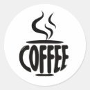 Search for classic coffee stickers Round