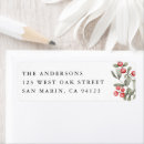 Search for pine and berries return address labels Winter