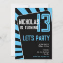 Search for black blue man birthday invitations Boy