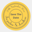 Search for save the date round stickers Letter