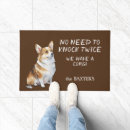 Search for pembroke welsh corgi doormats Funny
