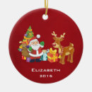 Search for santa claus reindeer christmas tree decorations Festive