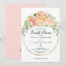 Search for pretty bridal shower invitations Gold