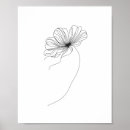 Search for minimalist drawing posters Black and white