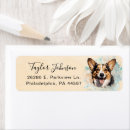 Search for cardigan return address labels Dog