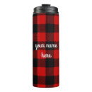 Search for buffalo plaid travel mugs Red