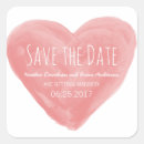 Search for red heart save the date stickers Unique