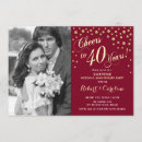 Search for surprise 40th anniversary invitations Elegant