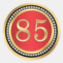 Search for 85th birthday party supplies stickers Black
