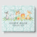Search for jungle animals baby shower guestbook guest books Mother to be