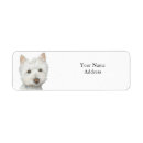 Search for westie return address labels Cute